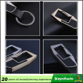 Hottest Custom Metal PU Leather Keychain